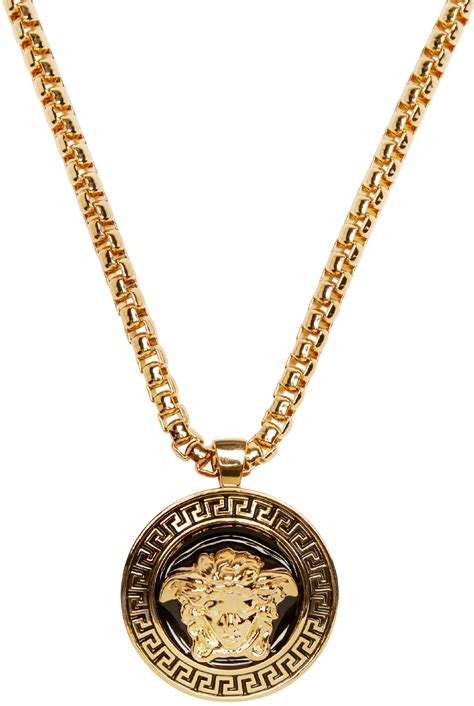 black gold versace|versace necklace real gold.